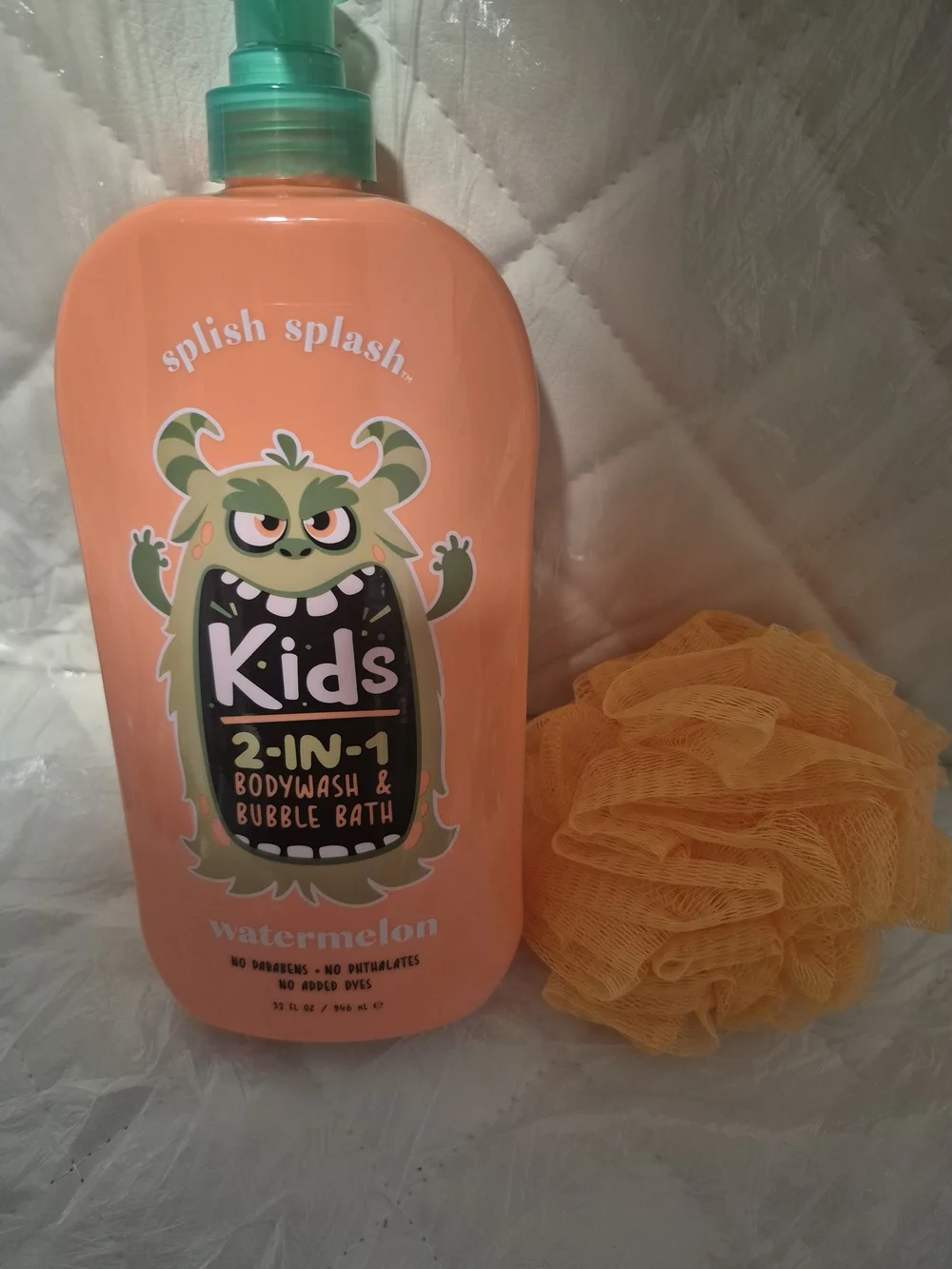 Kids 2-in-1 Watermelon Bodywash & Bubble Bath - Orange